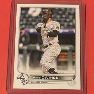 Chris Owings #462 2022 Topps Baseball Trading Card